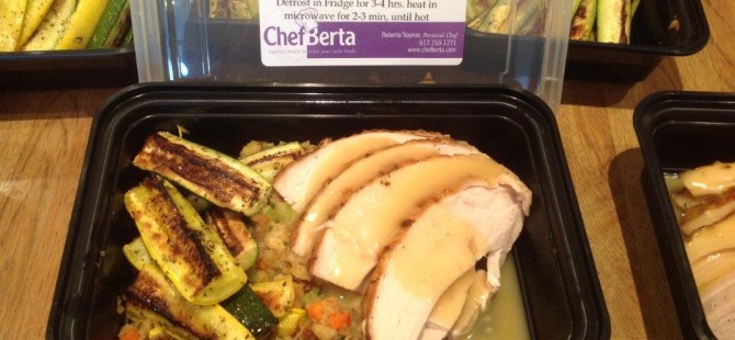 Turkey with Stuffing & Zucchini & Summer Squash
